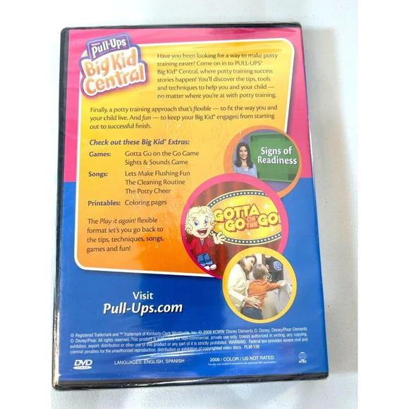 Pull ups Big Kid Central Potty Training DVD New Sealed - Picture 2 of 3